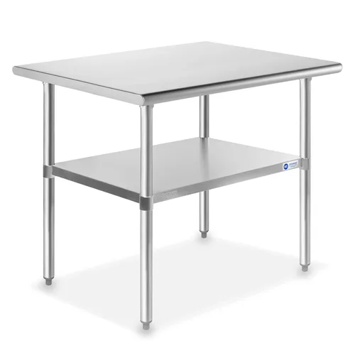 Vista 18 de GRIDMANN Mesa de trabajo de acero inoxidable de 12 x 24 pulgadas, mesa de preparación de cocina comercial NSF con estante inferior para restaurante