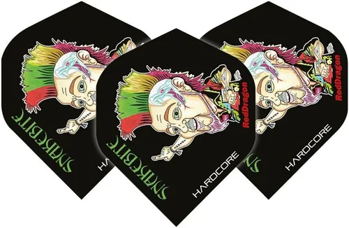 Vista 2 de RED DRAGON Peter Wright Snakebite Dart Vuelos Tarjeta de pago