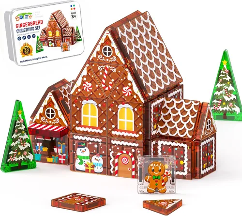 Vista 9 de Princess Castle - Azulejos magnéticos para niños de 4 a 8 años con juego