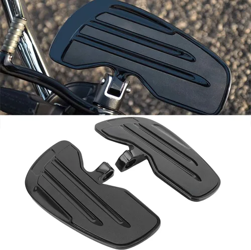 Vista 2 de Tablas de suelo delanteras de aluminio, clavijas de repuesto para Indian Sixty Bobber 2015-2022 - Negro/Plata