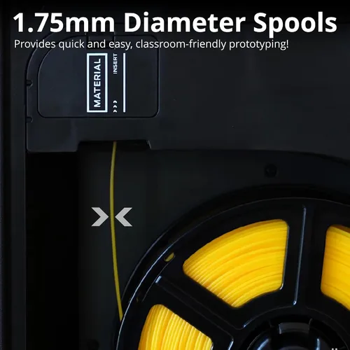 Vista 3 de MakerBot 375-0048A - Filamento PLA para bocetos para impresora 3D de bocetos y impresora 3D grande (negro verdadero, 2.2 libras) 1.75 Mm Diameter