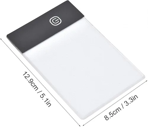 Vista 5 de Kit de libro abatible con almohadilla de luz, caja de luz LED A6, tablero de copia LED A6, almohadilla de trazado regulable con cable USB