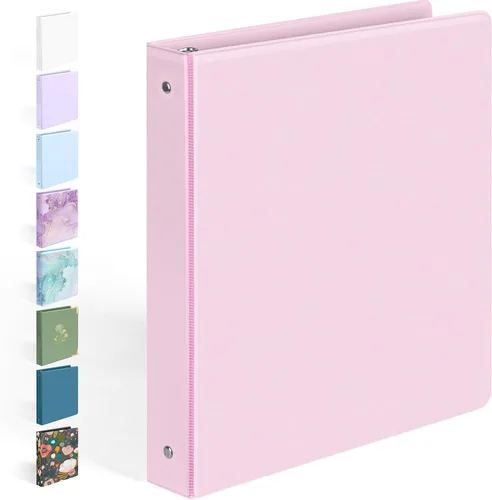 Vista 11 de BinderX - Carpeta de 3 anillos redondos extraduradera de 1 pulgada, se adapta a 175 hojas de papel de 8.5 x 11 pulgadas, cubierta personalizable