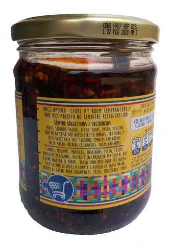Vista 3 de Salsas Machas Don Emilio 15 oz Chile Morita hecha en México