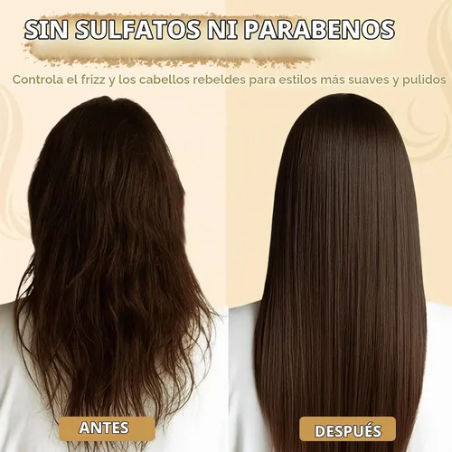 Vista 6 de Juego de champú y acondicionador de queratina para cabello seco y dañado