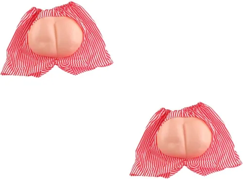 Vista 8 de NOLITOY 2 piezas de accesorios para hombre, lencería para hombre, pantalones cortos de playa, carnaval, juguetes complicados, pantalones cortos