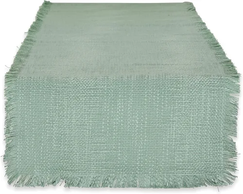 Vista 10 de DII Colección de mesa de lino, lavable a máquina, camino de mesa, 14.5x72, arándano