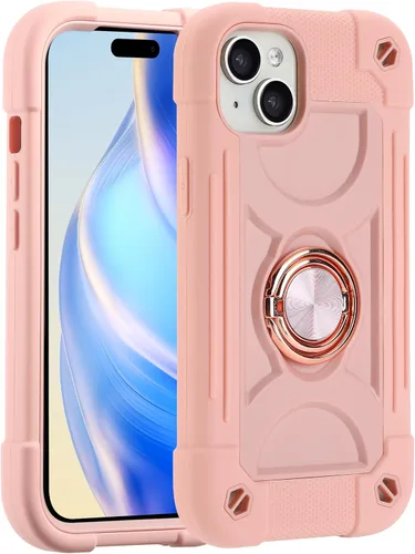 Vista 129 de MARKILL Funda compatible con iPhone 14 Pro de 6.1 pulgadas con soporte de anillo integrado, protección contra caídas de grado militar, carcasa Palta