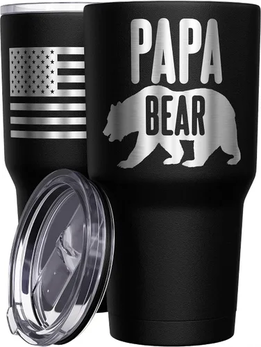 Vista 50 de We The People Holsters - Vaso térmico de 30 onzas, 0% Liberal, Negro