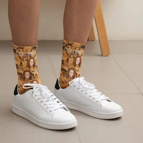 Vista 4 de Calcetines con fotos personalizados actualizados con caras - Imprime tu imagen, foto - Regalos divertidos personalizados para hombres y mujeres