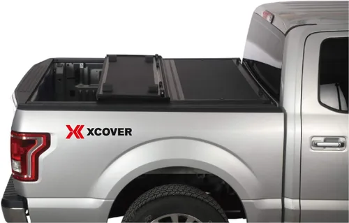 Vista 3 de XCOVER - Cubierta rígida plegable para caja de camioneta de perfil bajo, compatible con caja de 6.8 pies F-250 F-350 Superduty SD 2017-2025