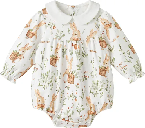 Vista 104 de pureborn Mameluco de algodón súper suave para bebés niños y niñas de 0 a 24 meses