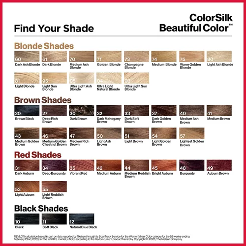 Vista 8 de Revlon Colorsilk Beautiful Color, castaño dorado medio [46] 1 unidad (paquete de 4)