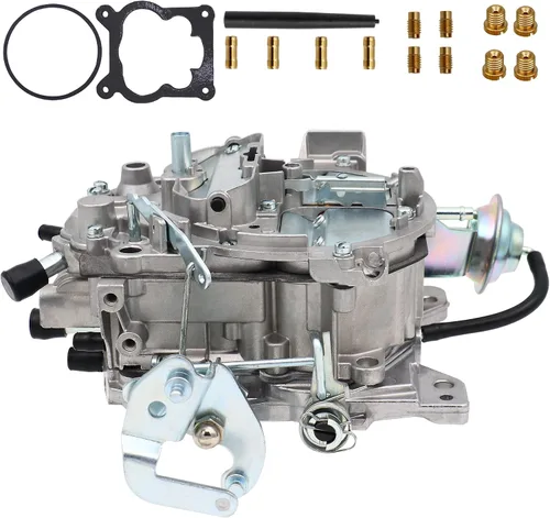 Vista 3 de Carburador de 4 barriles para Rochester Quadrajet 1904R 1906R 4MV Carb con estrangulador eléctrico para Chevy 305-350c.i 1980-1989 Motor