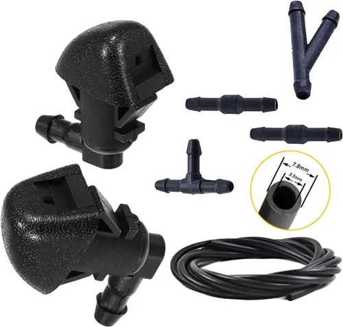 Vista 3 de 76810-TK8-A01 - Juego de 2 boquillas para limpiaparabrisas con manguera de 6.6 ft y conectores compatibles con H-onda Pilot 2009, 2010, 2011, 2012
