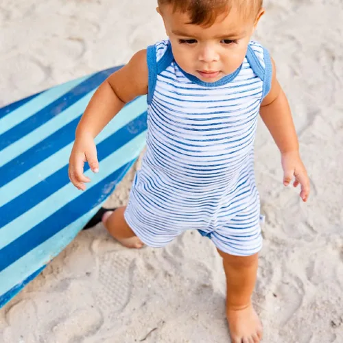 Vista 2 de HonestBaby Multipack Short Romper Sets and Dresses 100% Organic Cotton for Infant Baby and Toddler Boys, Girls, Unisex