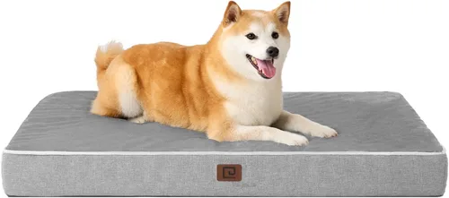 Vista 24 de EHEYCIGA Cama ortopédica impermeable para perros de 35 x 23 pulgadas, cama de espuma viscoelástica para perros de tamaño grande, alfombrilla lavable