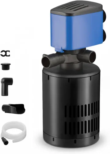 Vista 8 de Aqua Dream Bomba de acuario y filtro de tanque de peces, bomba de agua sumergible 3 en 1, oxigenación de circulación silenciosa, 15 W, 800 L/H