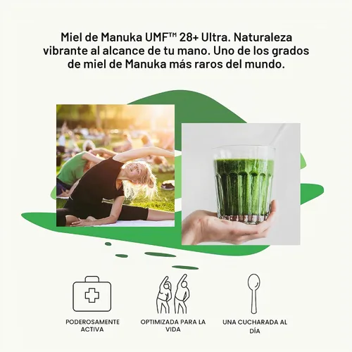 Vista 8 de New Zealand Honey Co. Miel de manuka cruda UMF 28+ MGO 1450+, certificado UMF / 4.4oz