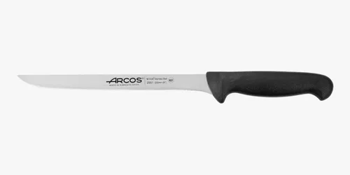 Vista 8 de Arcos Cuchillo de filete de acero inoxidable nitrum de 7 pulgadas. Mango ergonómico de polipropileno y hoja de 7.480 in. Cuchillo afilado