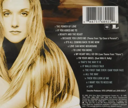 Vista 2 de Playlist Celine Dion All the Way... a Decade of Song