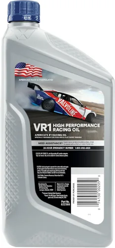 Vista 2 de Aceite de motor Valvoline VR1 Racing SAE 10W-30, 1 cuarto de galón