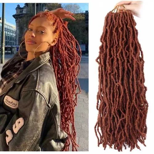 Vista 33 de 6 Paquetes Soft Locs Cabello de Ganchillo Pre Looped Faux Locs Trenzas de Ganchillo Goddess Locs Dreadlocs Cabello Sintético Para Mujeres Negras 1b