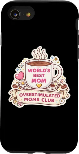 Vista 18 de Overstimulated Moms Club Funny Mother's Day Mama Mum Momma Case for iPhone 17
