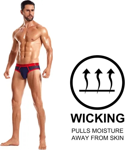 Vista 31 de SKYSPER Jock Strap Athletic Supporter para hombres Sexy Jockstrap Ropa interior masculina