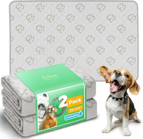 Vista 15 de FXW Almohadillas lavables para orina para perros, almohadillas para cachorros con súper absorbentes, diseñadas específicamente para jaulas de 24