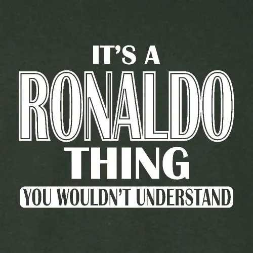 Vista 3 de Go All Out Camiseta Youth It's A Ronaldo Thing You Wouldn't Understand