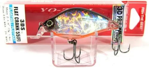 Vista 2 de Yo-Zuri F1141 HTS 3DS Señuelo flotante de manivela plana, 2-1/4 pulgadas, sábalo holográfico Tennessee