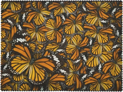 Vista 9 de BONDIJ Monarch - Mantel rectangular con diseño de mariposas impermeable, resistente a las arrugas, para comedor, cocina, fiestas, vacaciones, 54 x