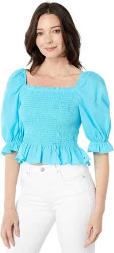 Vista 6 de Tommy Hilfiger Blusa Peplum fruncida para mujer