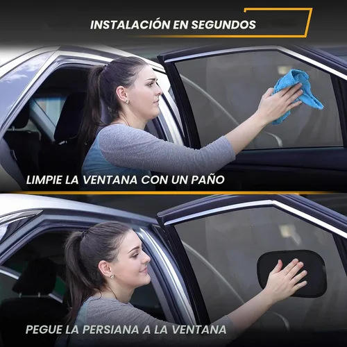 Vista 4 de EcoNour Parasol Adhesivo Estático Miniatura para Parabrisas del Coche (Paquete de 2) Parasol Adhesivo Estático para Parabrisas para Bloquear