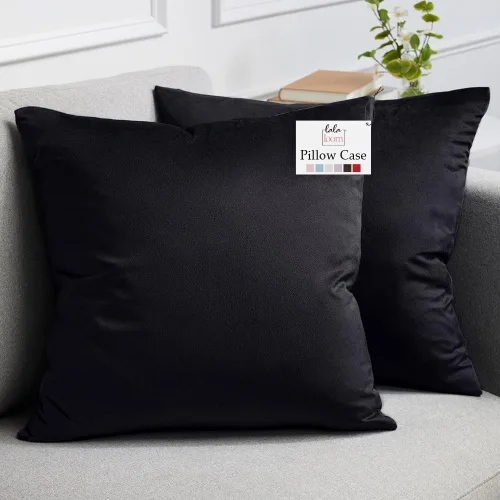 Vista 14 de lalaLOOM Fundas de almohada de terciopelo, juego de 2 almohadas cuadradas decorativas para el hogar, fundas suaves de acento, fundas de almohada