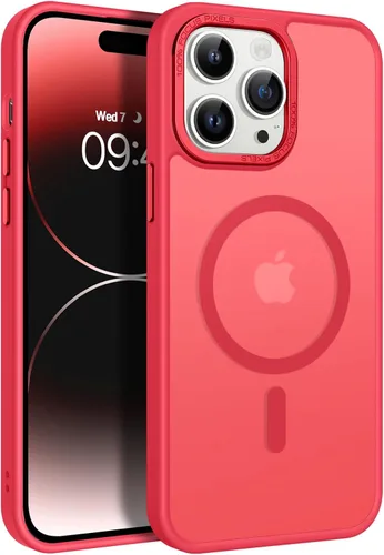 Vista 14 de BENTOBEN Funda magnética para iPhone 14 Pro [compatible con Magsafe] translúcida mate 14 Pro, delgada, a prueba de golpes, para mujeres, hombres