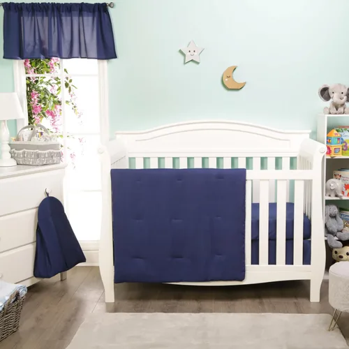 Vista 10 de EVERYDAY KIDS Juego de cama de 4 piezas para cuna de niños - Tren Choo Choo - Incluye edredón, sábana ajustable, volante antipolvo y apilador