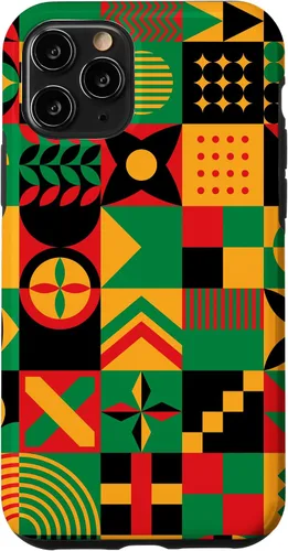 Vista 26 de Funda para iPhone 14 Pro Max con patrón tribal africano orgullo afroamericano historia negra