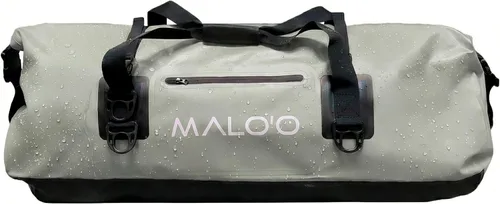 Vista 8 de Malo’o Bolsa de lona impermeable seca, Bolsa de equipo resistente de cubierta enrollable impermeable con correas para el hombro y bucles Molle