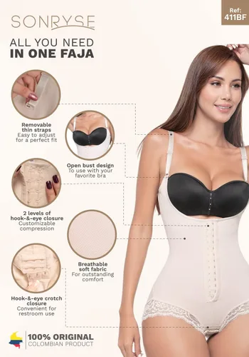 Vista 4 de Sonryse Fajas Colombianas Posparto Compression Garment Postpartum Shapewear for Women