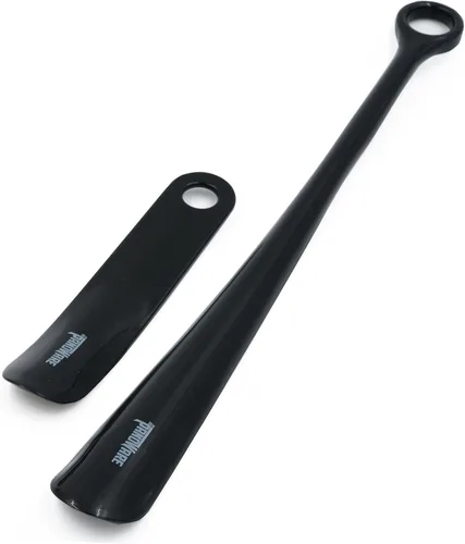 Vista 6 de Panoware Juego de 2, cuerno de zapato de mango extra largo y cuerno de zapato de viaje, negro (paquete de 3)