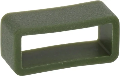 Vista 4 de uxcell Correa de reloj de silicona para correas de reloj, Verde oscuro, Moderno