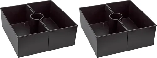 Vista 14 de AuldHome Design Maceta de sombrilla para mesa de patio con agujero para sombrilla (blanco)