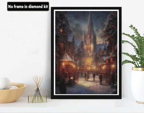 Vista 2 de VAIIEYO Kits de pintura de diamantes para adultos, Navidad, kit de arte de diamantes 5D para principiantes, pintura de bricolaje con diamantes