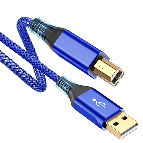 Vista 13 de sweguard - Cable de impresora USB de 6.6 pies, cable de escáner USB 2.0 tipo A macho a B macho de alta velocidad compatible con HP, Canon, Dell