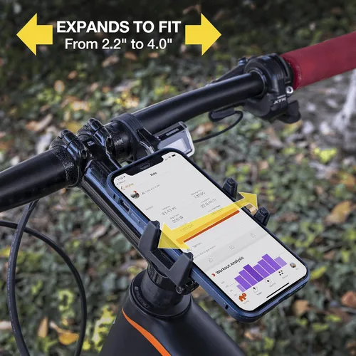 Vista 4 de Scosche BMG1-SP Handleit Pro - Soporte para manillar de bicicleta con soporte ajustable de 3,5 pulgadas para smartphone/dispositivos móviles