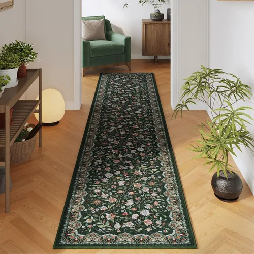 Vista 155 de Rugcomf Alfombra de Entrada de 2'x3' - Patrón Paisley, Tapete para Puerta de Entrada Interior, Floral Vintage, Lavable a Máquina, Alfombra