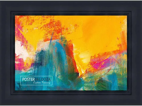 Vista 10 de Poster Palooza 5x5 Inch Contemporary Black Complete Wood Square Picture Frame with UV Acrylic Plexiglass, Foam Board Backing & Hardware Included