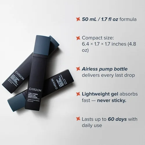 Vista 4 de Cardon Hidratante facial antienvejecimiento para hombres Loción facial coreana para el cuidado de la piel Gel Hydro Boost Extracto de cactus